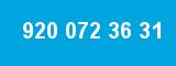 920 072 36 31